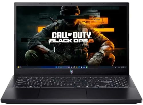 acer Nitro V Gaming Laptop, 15.6 FHD IPS Display, 144Hz, AMD Ryzen 5 7535HS, 6 core, GeForce RTX 4050, 16GB DDR5, 1TB SSD, Obsidian Black, Windows 11, BK, borsa per laptop, TWE Mouse Pad & Mouse