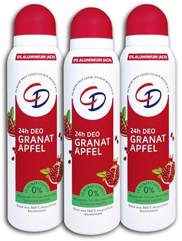 3 er Pack CD 48h Deospray Granatapfel Deo Deodorant 3 x 150 ml