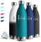 Gourde Isotherme, Gourde 1l, Sans BPA, Gourde Sport, 24h Froid & 12h Chaud, Gourde Inox, Anti Fuite, Gourde Metal, Facile à Transporter, Bouteille d'eau pour Voyage, Camping, Randonnée, Yoga, Aptitude