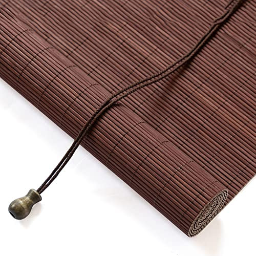 Bambus-Rollo für Fenster und Türen, Lichtfilter-Rollo, Wandmontage, Deckenmontage, ideal für Küche, Wohnzimmer und Balkon Dekoration