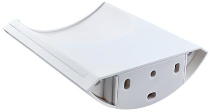 Sintron Wall Mount Shelf for Echo Pop, HomePod mini & Google Nest – Compact Smart Speaker Holder with Built-in Cable Management, Space-Saving, for Living Room, Kitchen, Bedroom, or Bathroom (White)