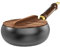 QUXVUIS Olla grande para saltear y guisar. Sartén pequeña sin revestimiento de fondo plano. Sartén doméstica para saltear, 24CM
