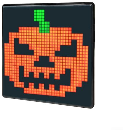 Programmierbares Pixel-Art-LED-Display: Digitaler Bilderrahmen für Heimdekoration, Gaming-Setup mit DIY-Kreativität und dynamischer Farbbeleuchtung, 32 x 32 cm, Schwarz (16 x 16 Pixel)