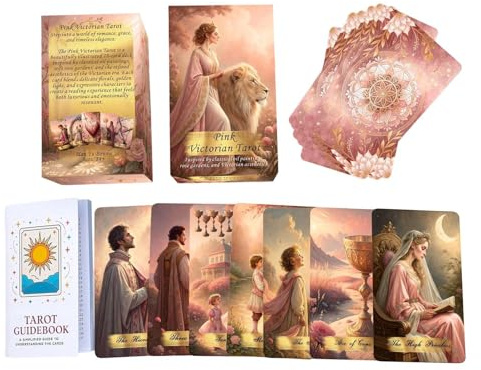 Generisch Orakelkarten | 78 Stück Klassische Englische Version Tragbares Brettspiel - Tarotkartendeck | Für Freunde Zuhause Reisen Meditation Geburtstag Mitschüler Kartenlegen Glück Liebe