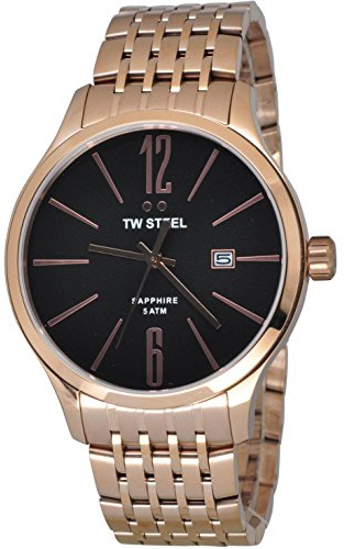 TW Steel TW1308 - Orologio da polso da uomo, cinturino in acciaio inox colore oro rosa