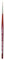 Da Vinci 1280 Series Rigger Brush Fibra Sintética, Rojo, 18,6 x 0,09 x 30 cm