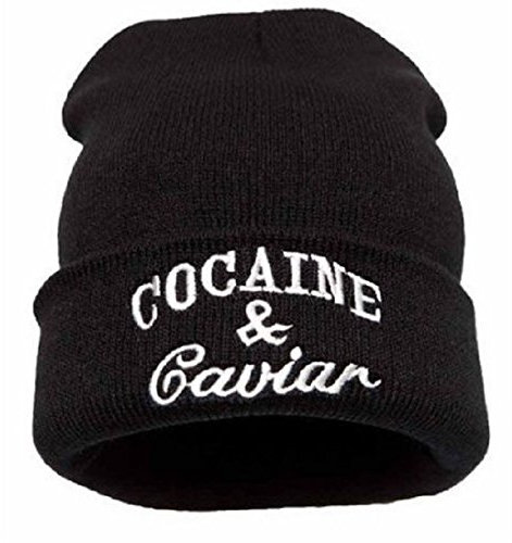 4sold Beanie Mütze Hat Mütze Bad Hair Day Fuckin Problems Comme des Fuckdown.Hit Neu 200 Models (Caviar Black)