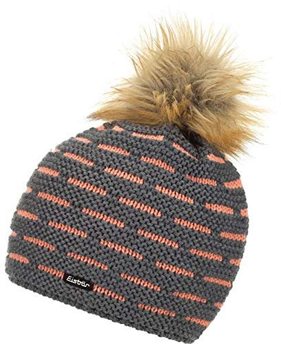 Eisbär Mütze - Aldona Lux (grau/lachs)