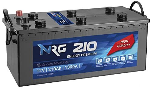 NRG Premium LKW Batterie 210Ah - 1300A/EN Starterbatterie ersetzt 200Ah 220Ah