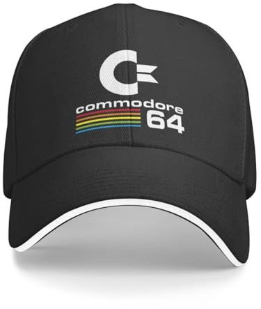 WVVCXCC Baseballkappe Unisex und modisch Unisex Commodore 64 Baseballkappe Verstellbare Papa-Mütze C64 Amiga Computer Sonnenschutz Männer Frauen Erwachsene Mode Sport Outdoor-Geschenke