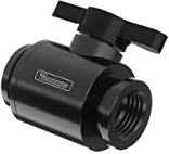 Barrow Mini Water Stop Valve - Black Main Body + Classic Black Aluminum Handle