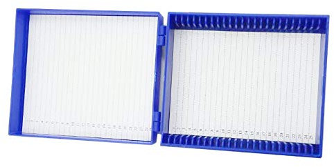 Microslide Mikroskop-Box, 25 Stück, Blau