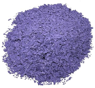 BEKATEQ Farbchips in Lila 1kg, Dekochips, Farbflocken für Epoxidharz Bodenbeschichtung, 1K & 2K PU Bodenfarbe, Alkydharz Betonfarben - Garagenböden, Keller, Wohnraum, Werkstatt BK-130