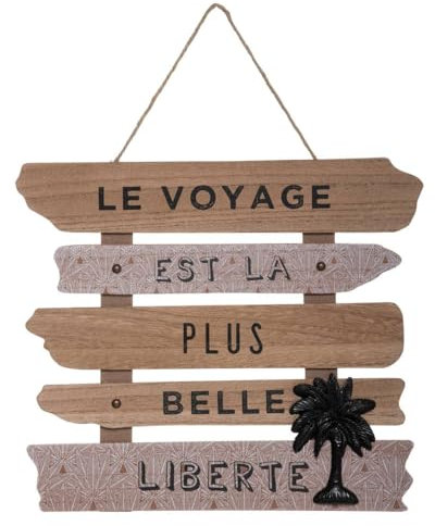 Atmosphera - Déco Murale Cuba - Bois - 37-5x5x32-5 cm - Modèle 2