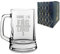 Engraved Football Tankard, Come On England Football Shield Design with Gift Box, Euro Football Soccer Championship Flag