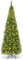 GOPLUS 135/200/225cm Weihnachtsbaum künstlich mit Beleuchtung, LED Tannenbaum künstlich, Weihnachtsbaum schmal mit PVC-Blättern, Christbaum Grün (mit warmweißer Beleuchtung, 225cm)