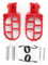 Aramox 2 pièces rouge en alliage d'aluminium cavalier passager repose-pieds pédale repose-pieds repose-pieds marchepieds pour moto Dirt Bike