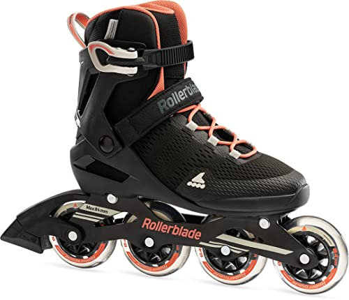 Rollerblade Damen Sirio 84, Nero/Corallo, XX-Small