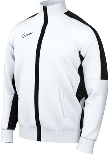 Nike Herren M Nk Df Acd23 Trk Jkt Knit Soccer Track Jacket, White/Black/Black, S EU