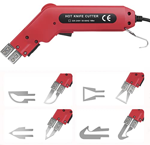 Do-Electr Taglia Polistirolo Professionale, 4 in 1 Taglierina Polistirolo 100W Handheld Coltello Caldo Elettrico per Tessuto Per Tagliare