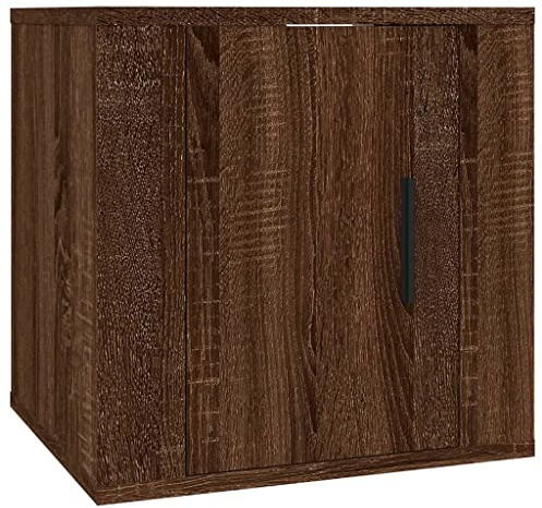vidaXL Wall-Mounted TV Cabinet - Classic White Media Storage Unit with Spacious Compartments