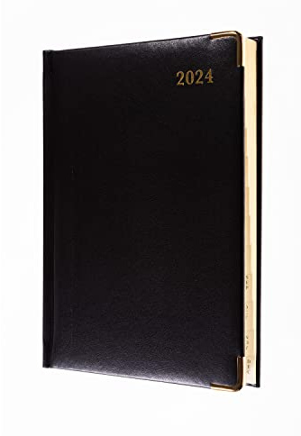 Collins Debden Classic Terminplaner 2024, kompakt, Wochenansicht, Business-Planer und Organizer, Januar bis Dezember 2024, Wochenplaner, Schwarz, 1270 V, 99-24
