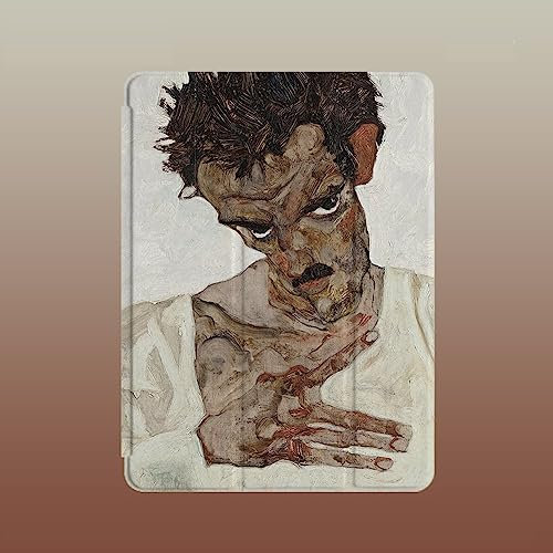 Sparctwer Compatible con iPad Air 4/Air 5 Case iPad 4Th 2020, iPad 5Th 2022 Generation 10.9-Inch Cover con Auto Wake and Sleep-Schiller Art