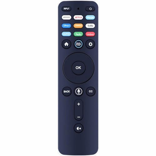 Kindsion Kompatible Sprachfernbedienung XRT260 für VIZIO D-Serie D32FM-K01, M-Serie M43Q6-J04, P-Serie P65Q9-J01, V-Serie V435-J01 und weitere Fernseher