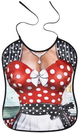 EQLEF Lätzchen Erwachsene Lustig, Lustige Lätzchen für Männer Frauen Waschbar Lätzchen für Erwachsene Lustig Kleiderschutz Erwachsene für Party Geschenke (C)