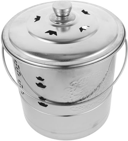 BESPORTBLE Stainless Steel Bucket for Worship Incinerator Bin for Paper Incinerator Sacrifice Supplies for Home Rituals Assorted style