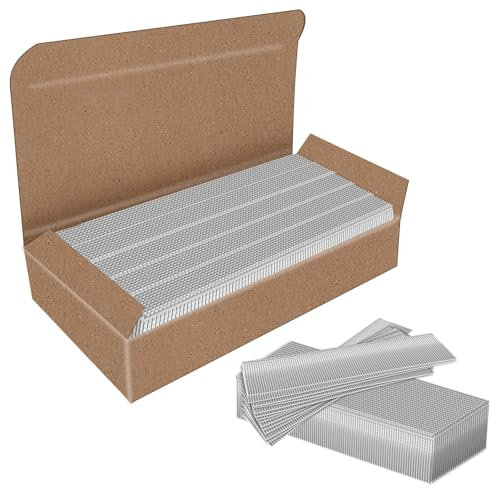 18G Brad Nails 25mm Galvanised Nail Gun Nails for Electric Staple Nail Gun 2 in 1 Brad Nailer/Stapler/Nailer Tacker, 18 Gauge Brad Nails for Joinery, Trim Work, Finish Carpentry, Silver, Pack of 5,000