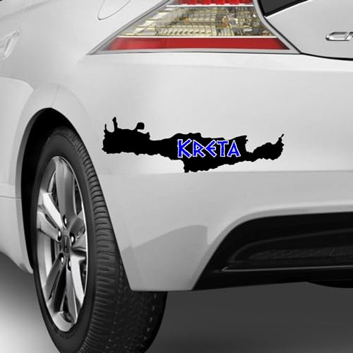 Rakelfix Kreta Aufkleber Insel Griechenland Sticker Umriss Herz Greece Karte Typ2 Autoaufkleber Athen