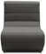 DOMO. collection Outdoor Sessel Borkum, Sessel-Element, Polstersessel wetterfest, Gartenmöbel, Gartensofa, Gartensessel, 73 x 102 x 80 cm (BxTxH), anthrazit