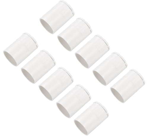 sourcing map 20 adattatori maschio in PVC, dadi di bloccaggio per tubi da 25 mm, guarnizione per adattatore, scatola condotta, gestione cavi, progetti fai da te