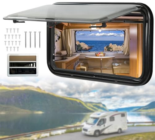 ELIKBH Fenêtre De Caravane Lanterneau Camping Car Equipement Van Aménagé Angle Réglable Fenêtre De Camping-Car pourCaravane Mobile-Home Camionnette (Size : 600 * 300mm)