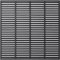 Kangmusi Lamellenzaun WPC 180x180 cm Grau, Doppelstabmattenzaun,Zaun Komplettset, kangmusi318107