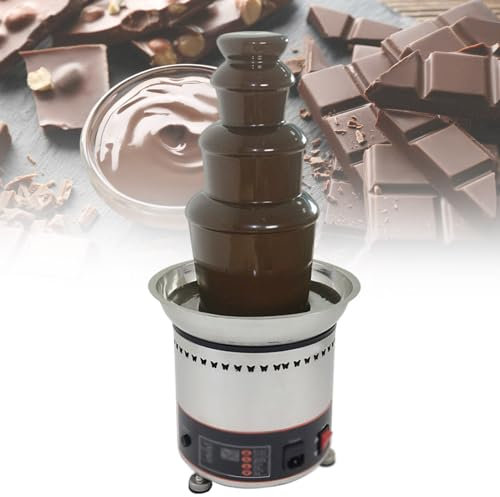 3kg Stainless Steel Hot Chocolate Fountain Chocolate Waterfall Fountain, Chocolate Fountain Machine for Party, for Weddings Hotel Birthday