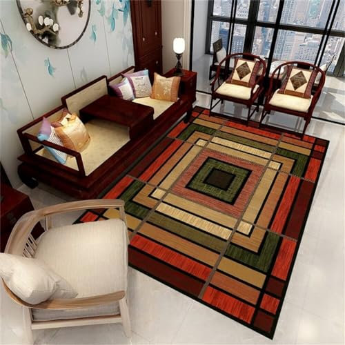 Xiaosua Orient Teppich Teppich Mädchen Jugendzimmer 50X80CM Teppich Reinigen Rot