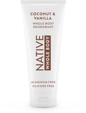 Native Whole Body Deodorant Cream Contains Naturally Derived Ingredients, Deodorant for Women & Men | 72 Hour Odor Protection, Aluminum Free with Coconut Oil and Shea Butter | Coconut & Vanilla