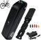 Ebkrides Ebike Battery 36V 10AH Electric Bike Lithium Battery Hailong Removable Electric Bicycle Battery Pack Power with 2A Fast Charger, 4 Pin Base Plate for 750W 500W 350W 250W 200W Bicycle Motor