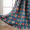 USTIDE Ethnic Boho Geometric Hippie Colorful Curtain - Semi Blackout Rod Pocket for Living Room Farmhouse - Tassels, 150x220cm