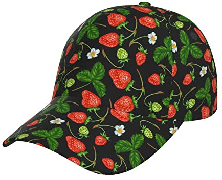 IQOPPEDR Bunte Baseballkappe, Trucker-Mütze, Damen, Herren, Snapback, verstellbar, modisch, trendig, Hip-Hop-Hut, niedriges Profil