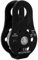 Hominas Seilrolle 26 KN, Seilrollen Umlenkrolle Aluminiumlegierung Mobile Pulley Flaschenzug Zum Klettern für 12 mm Seilklettern, Schwarz