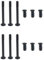HAJXZH 60 PCS Case Fan Screws Kit: 30 * #6-32 x 30 MM & 30 * M5 x 10 MM Black Computer Case Fan Mount Screws