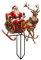 Hirsch Weihnachtsmann Figur Schlitten Deko, Acryl 2D Rentier Figur Weihnachtsstecker, Weihnachtsdeko Aussen Figuren, Weihnachtsfiguren Gartendeko, Gartenstecker Weihnachten Deko Draußen