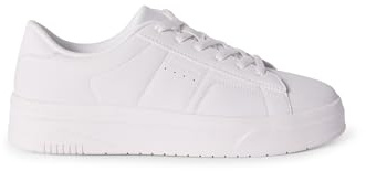 Champion Damen TL23 Evolve Sneaker S11782-CHA-WW001 Weiß | Synthetik-Obermaterial, Schnürung, leicht profilierte rutschhemmende Gummilaufsohle