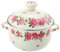 PHENOFICE Olla De Esmalte Para Sopa 20cm Rosa Asas Antideslizantes Saludable Sin Recubrimiento
