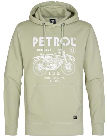 Petrol Industries, Men Sweater Hooded Print, M-1050-SWH102, Desert Sage, XL