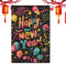 Cartel al aire libre Navidad, bandera de césped feliz año nuevo - Bandera de jardín de doble cara Feliz año nuevo Decoración de jardín de Navidad, Bandera de jardín colorida, signo de feliz año