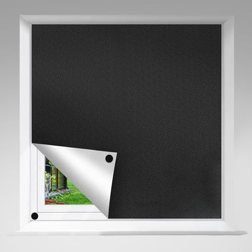 Dachfenster Verdunkelung 300x145cm Fenster Verdunkelungsrollo ohne Bohren 100% Lichtundurchlässig Dachfenster Sonnenschutz Tragbare Reise Fenster Verdunklungsstoff für Schlafzimmer Wohnzimmer und Büro